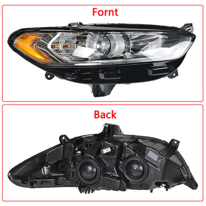 munirater Headlights Lights Lamps Pair Set Left+Right Replacement for 2013 2014 2015 2016 Fusion Halogen Models DS7Z13008A