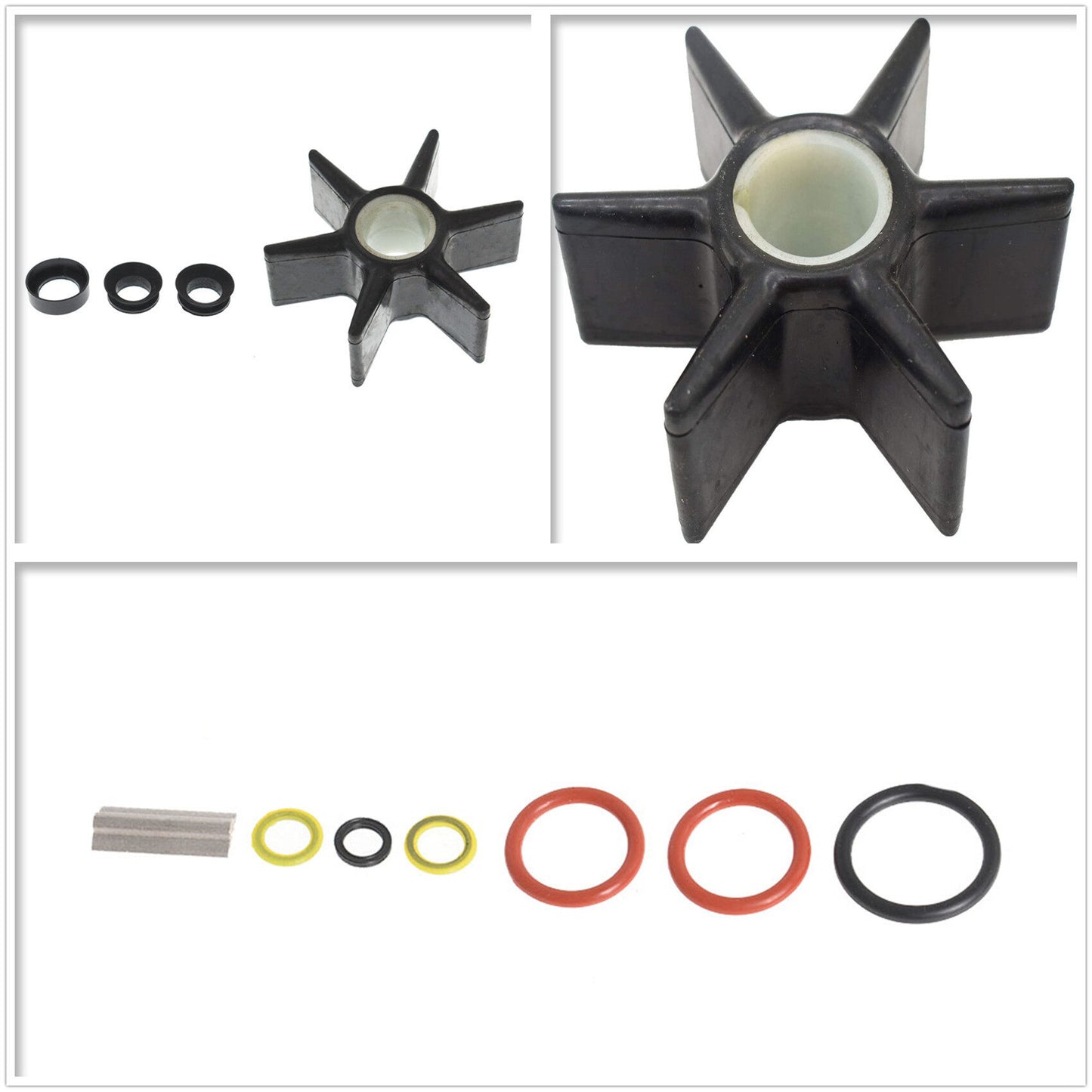 High-Quality Water Pump Repair Kit Replacement for Mercury MerCruiser - Impeller Elastomers, Easy Installation