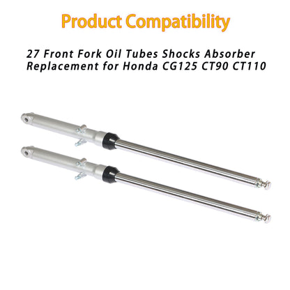 munirater 27in Front Fork Tubes Shocks Absorber Replacement for CG125 CT90 CT110 Trail