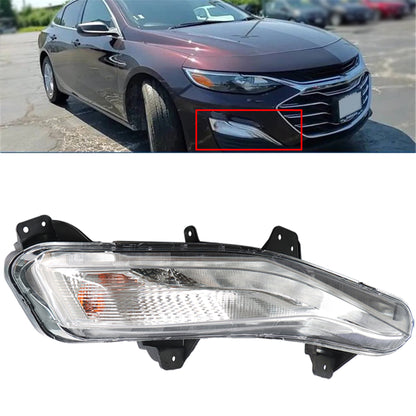 munirater 1-Pack Bumper Fog Lamp Assembly Signal Light with LED DRL Passenger Side Replacement for 2019-2020 Malibu