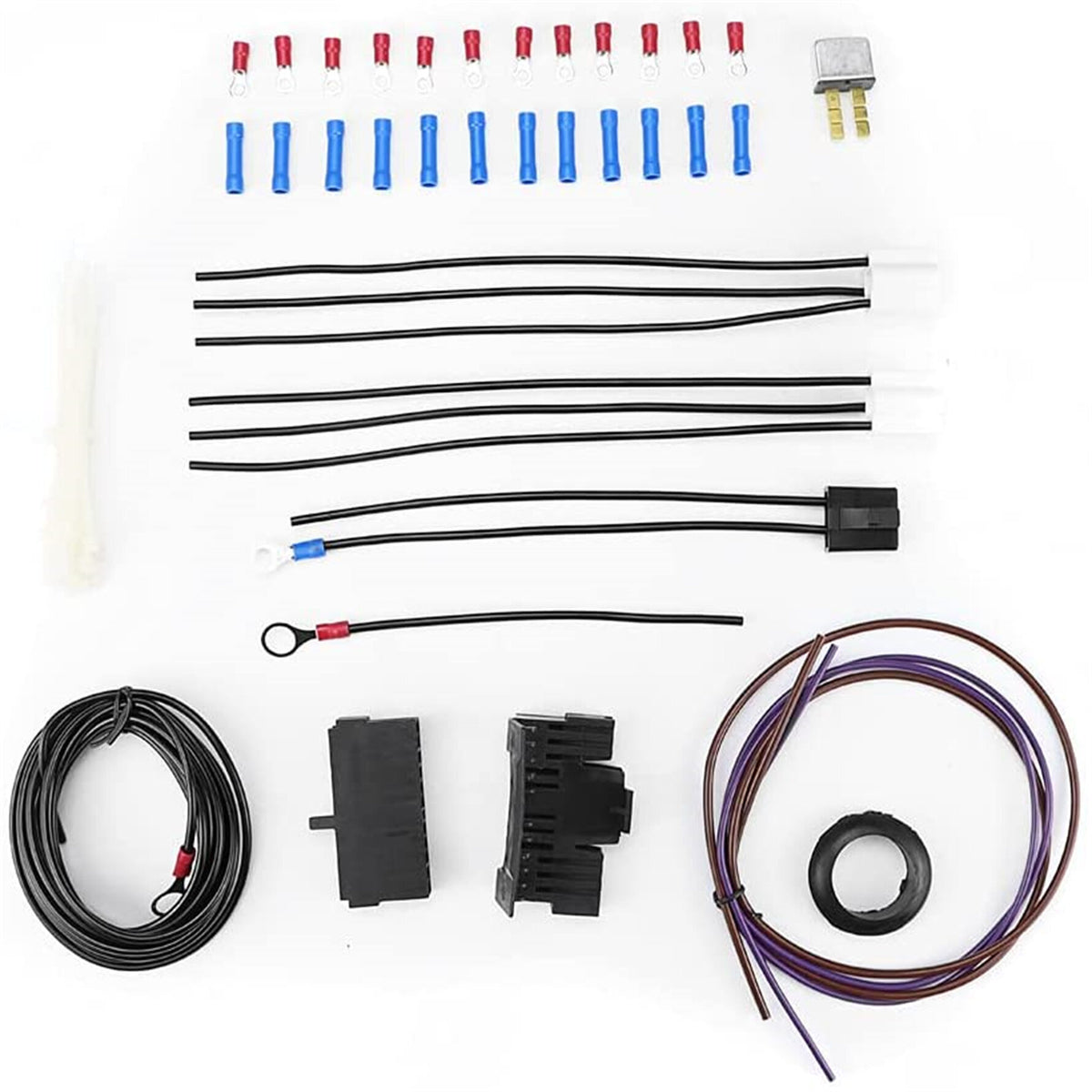 munirater Wiring Harness Kit Universal 21 Circuit Replacement for Hotrods Street Rod Hot Wires Extra Long Wires