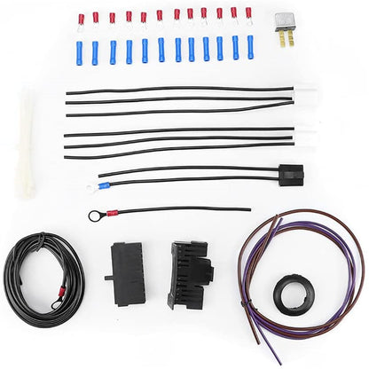 munirater Wiring Harness Kit Universal 21 Circuit Replacement for Hotrods Street Rod Hot Wires Extra Long Wires