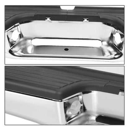 munirater Rear Chrome Step Bumper with Face Bar Assembly Replacement for Toyota Tacoma 1995-2004 TO1102215