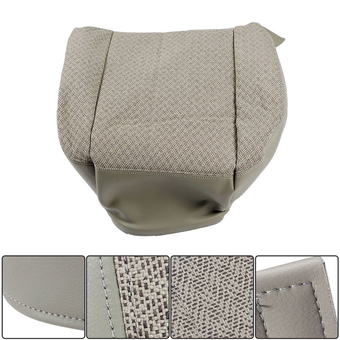 munirater Driver Side Bottom Cloth Seat Cover Replacement for 2003-2014 Express 1500 2500 3500 Van