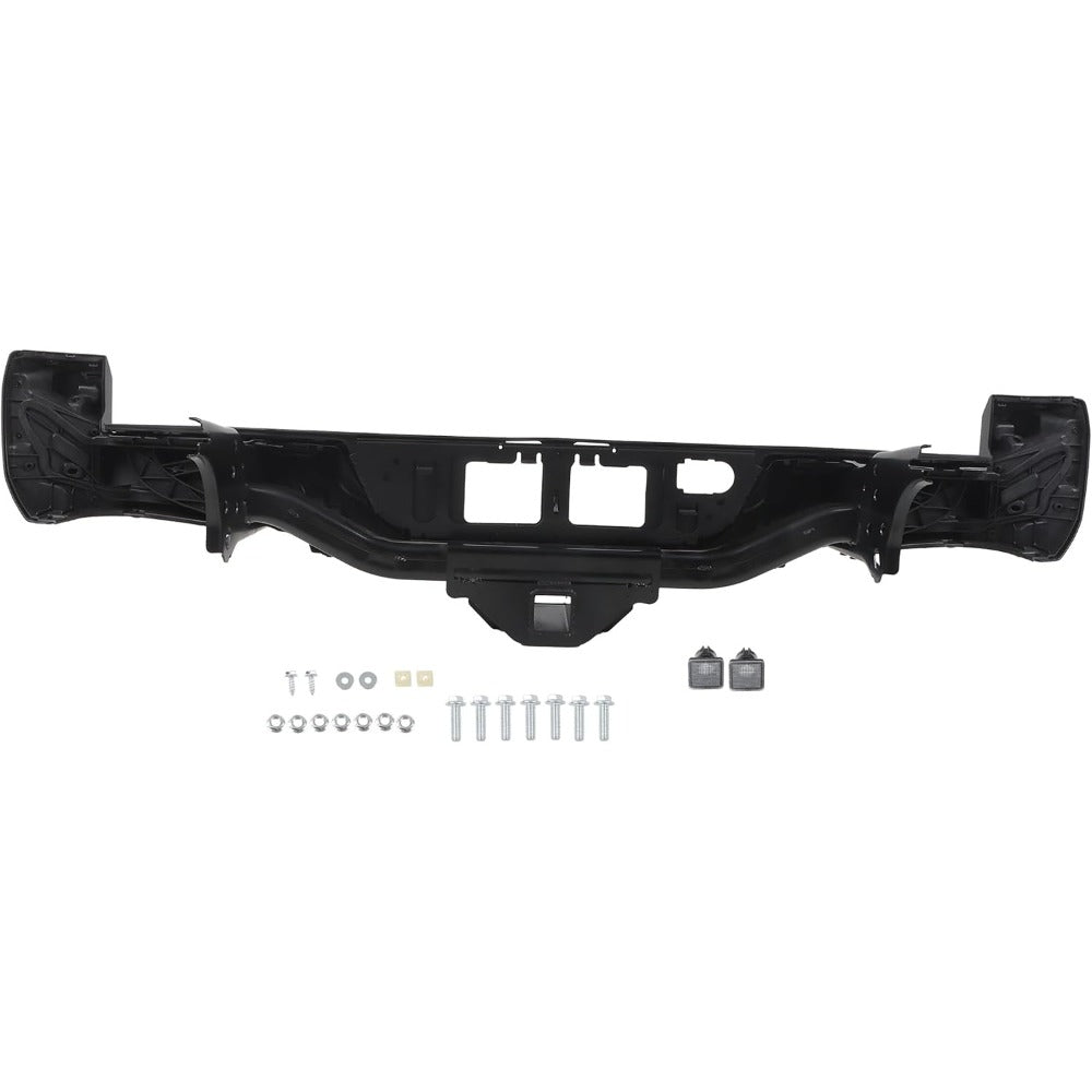 Black Steel Rear Step Bumper for Toyota Tacoma 2016-2023, TO1103128