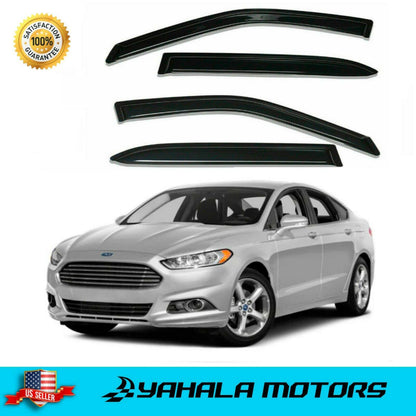 munirater Side Window Visor Vent Sun Rain Guard Deflector Replacement for 2013-2020 Fusion