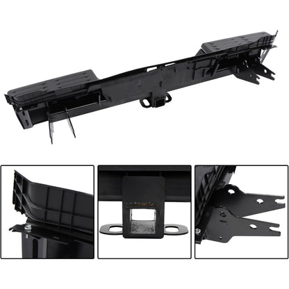 Black Rear Step Bumper for Toyota Tundra 2022-2024, without Sensor Holes, for Tow-Hitch Models, TO1103145