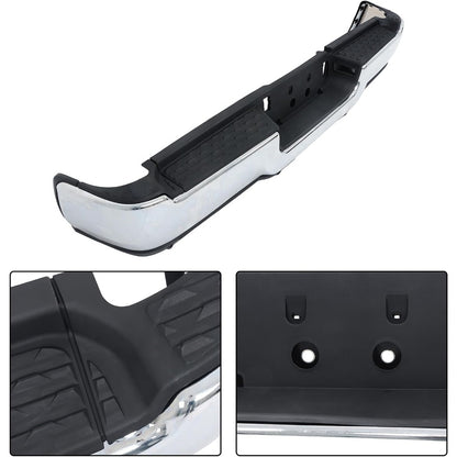 Chrome Rear Step Bumper for Ram 2500 2019-2024, with Sensor and Light Openings, CH1103185