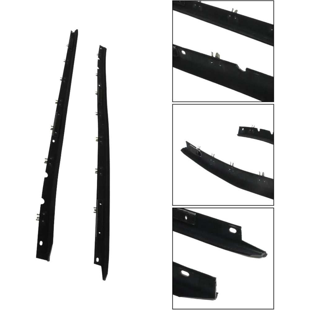 Window Sweep Weatherstrip Seals for Chevrolet Corvette, Left & Right Pair