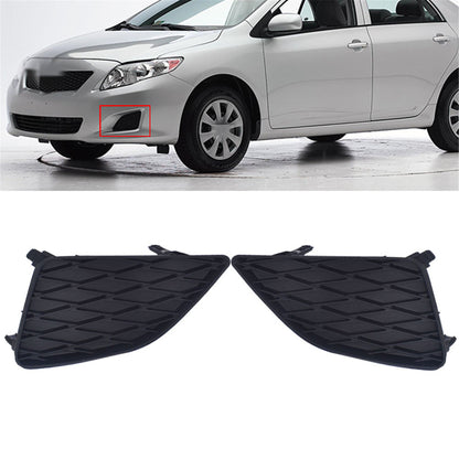 munirater 2-Pack Front Bumper Fog Light Cover Grilles Replacement for 2009-2010 Toyota Corolla Left and Right Side 8148202080, TO1038115, 8148102090, TO1039115