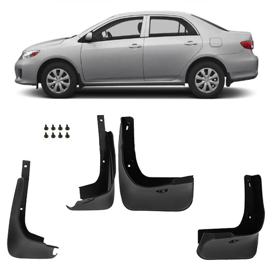 munirater 4Pcs Car Mud Flaps Splash Guard Fender Mudguards Cover Replacement for 2009-2013 Toyota Corolla