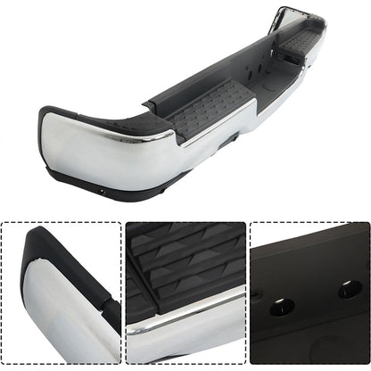 Chrome Steel Rear Bumper for Ram 1500 2019-2022, for Park Assist Models, CH1103147