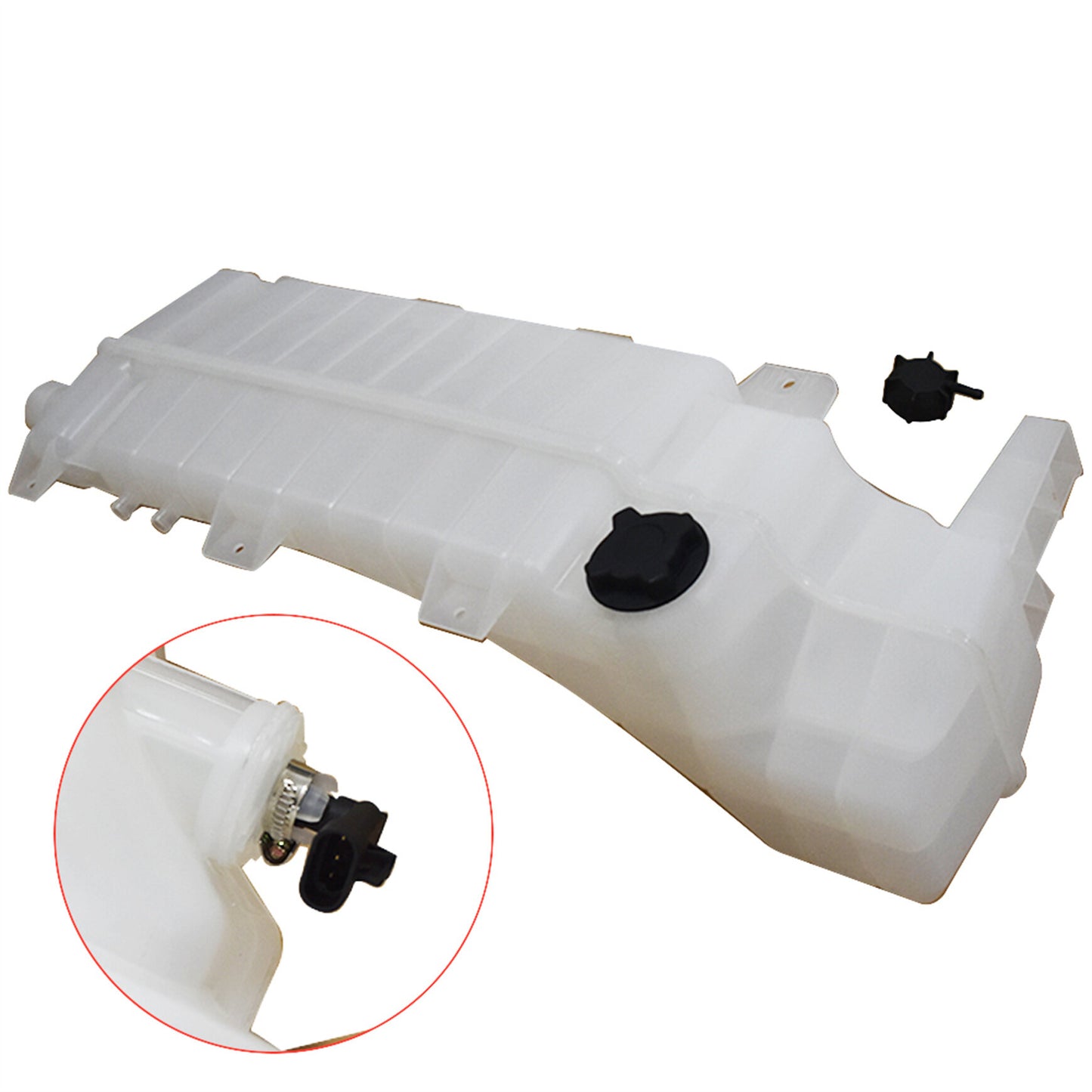 Coolant Reservoir Tank Recovery Bottle Expansion Reservoir with Cap Replacement for 2008-2018 Vnl Truck and Mack Chu Cxn Cxu 21846997 22061290 20968795 21000194 21038101