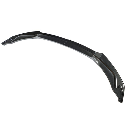 munirater Front Bumper Splitter Lip Kit Plastic Carbon Fiber Black CS Style Replacement for 2015 2016 2017 2018 2019 F80 F82 F83 M4 M3