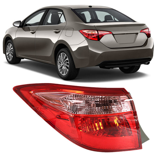 munirater 1-Pack Rear Left Tail Light Brake Lamp Assembly Replacement for 2017-2019 Toyota Corolla Outer Driver Side 8156002B00 TO2804130