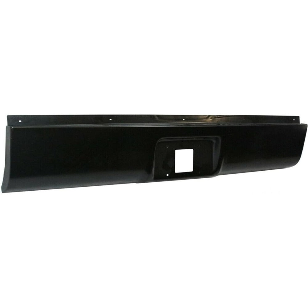 Black Steel Rear Bumper Roll Pan for Chevrolet Silverado 1500 & GMC Sierra 1500 1999-2006
