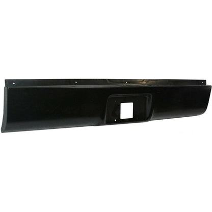 Black Steel Rear Bumper Roll Pan for Chevrolet Silverado 1500 & GMC Sierra 1500 1999-2006