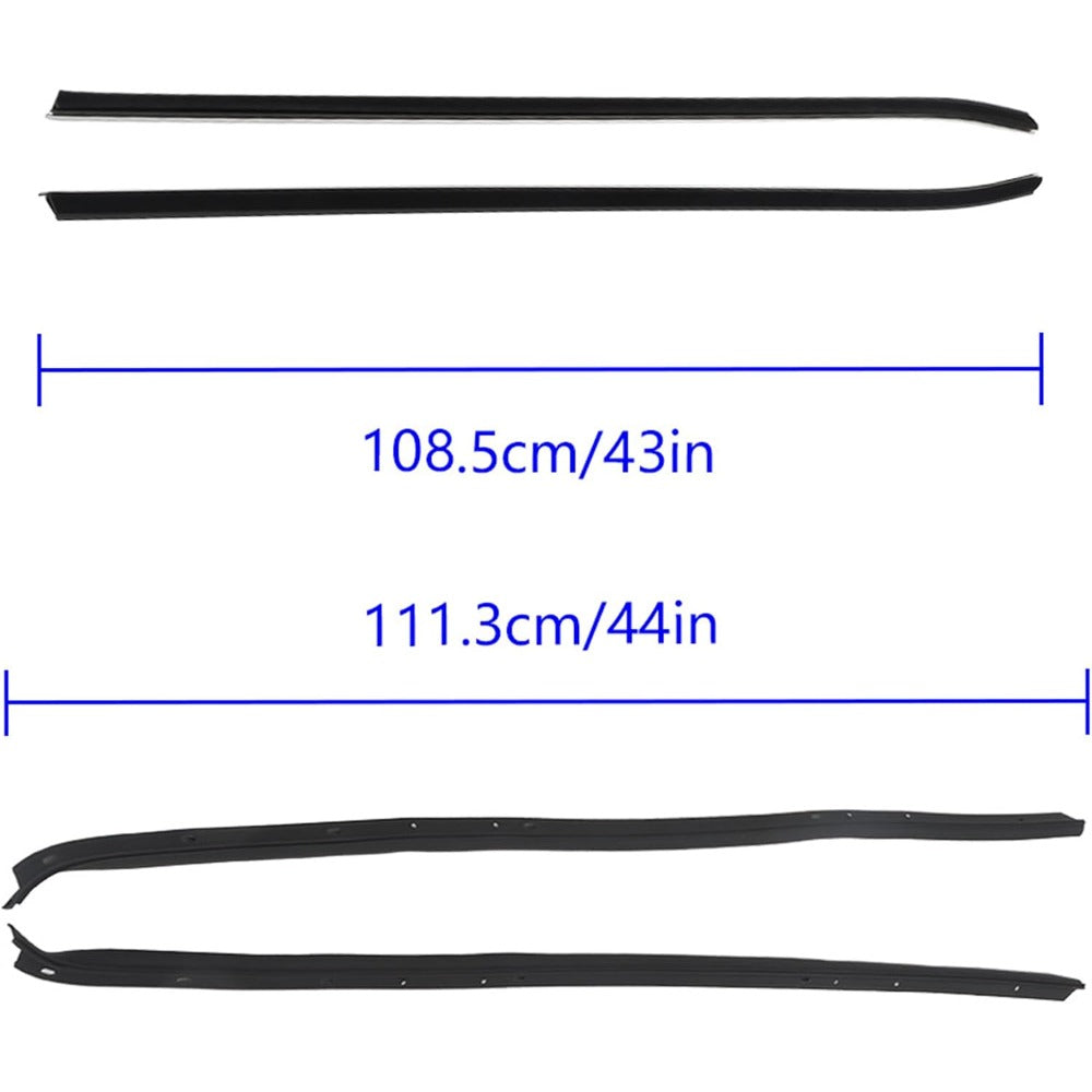Rubber Window Weatherstrip Kit for 1970-1981 Camaro & Firebird, 4-Piece