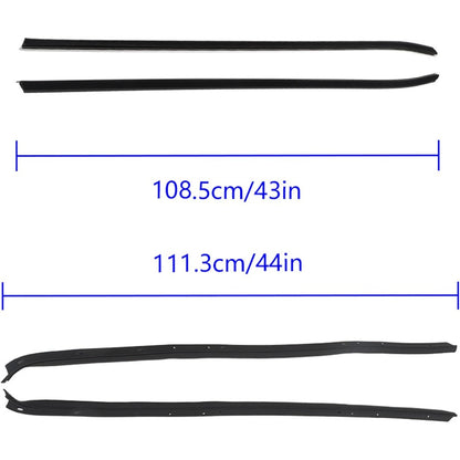Rubber Window Weatherstrip Kit for 1970-1981 Camaro & Firebird, 4-Piece