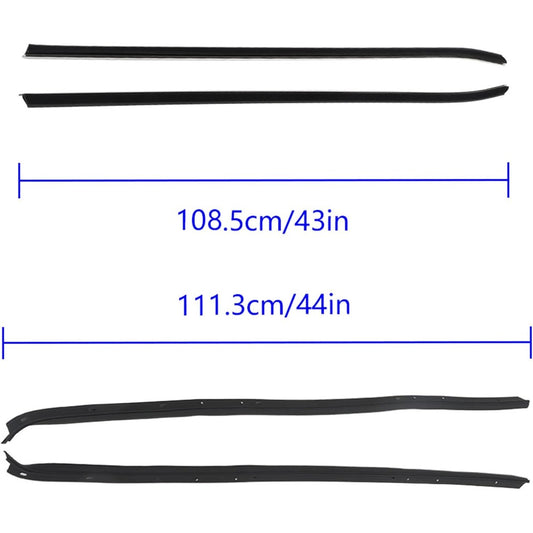 Rubber Window Weatherstrip Kit for 1970-1981 Camaro & Firebird, 4-Piece