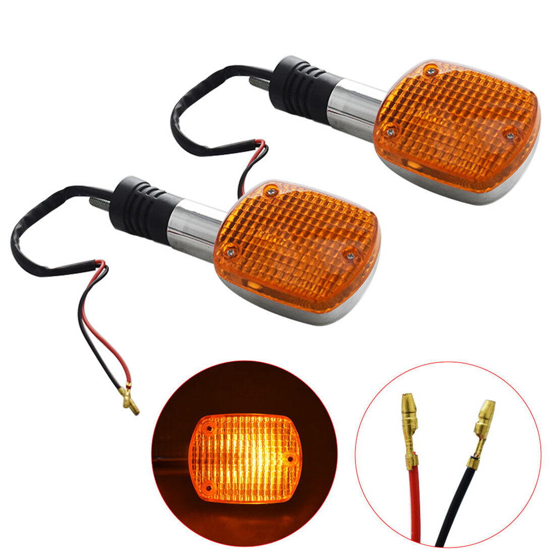 munirater Front Pair Turn Signal Blinker Lights Replacement for Honda V45 Magna Motorcycle VF750c VF700c