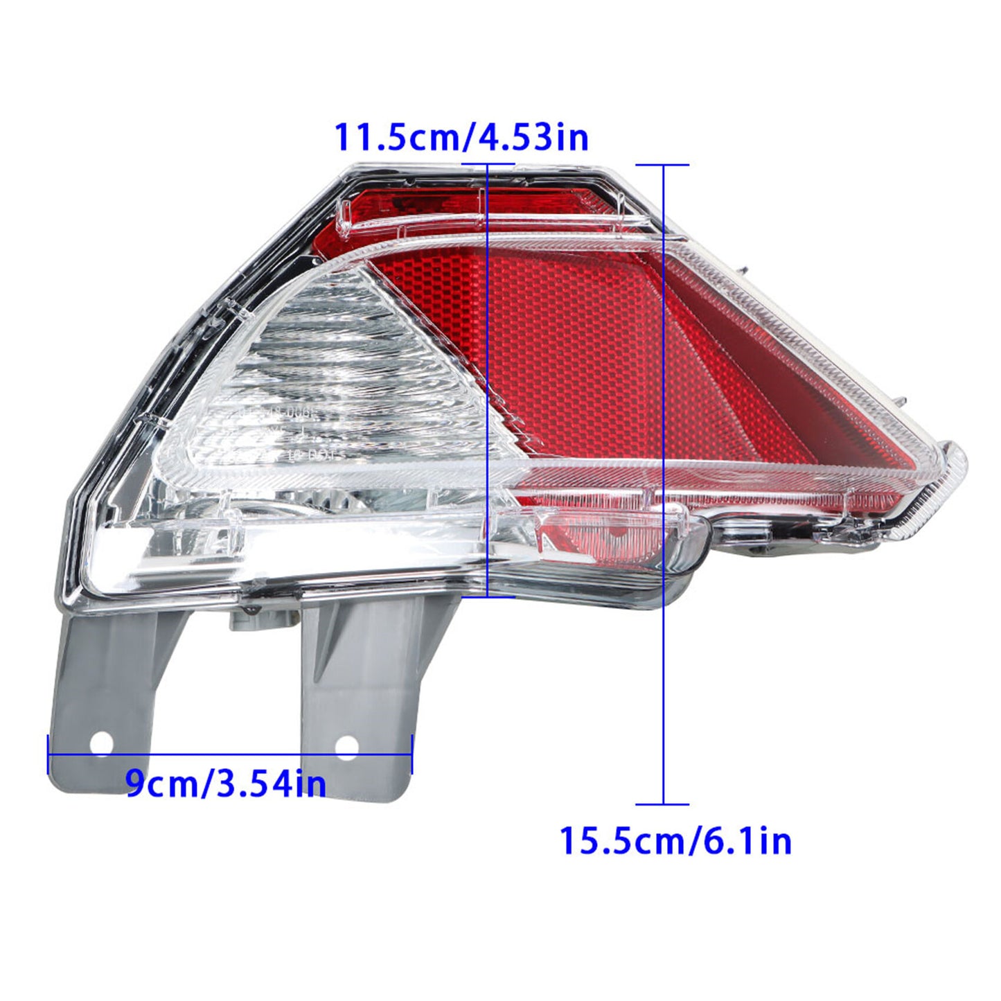 munirater 2-Pack Rear Bumper Reflector Stop Tail Light Break Light Replacement for 2016-2018 RAV4 814800R040 TO2883107 814900R040