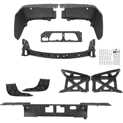 Black Steel Rear Step Bumper for Toyota Tundra 2014-2021, TO1103122