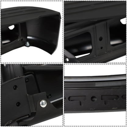 Black Rear Bumper Assembly for Nissan NV1500 / NV2500 2012-2021, with Sensor Holes, NI1102167