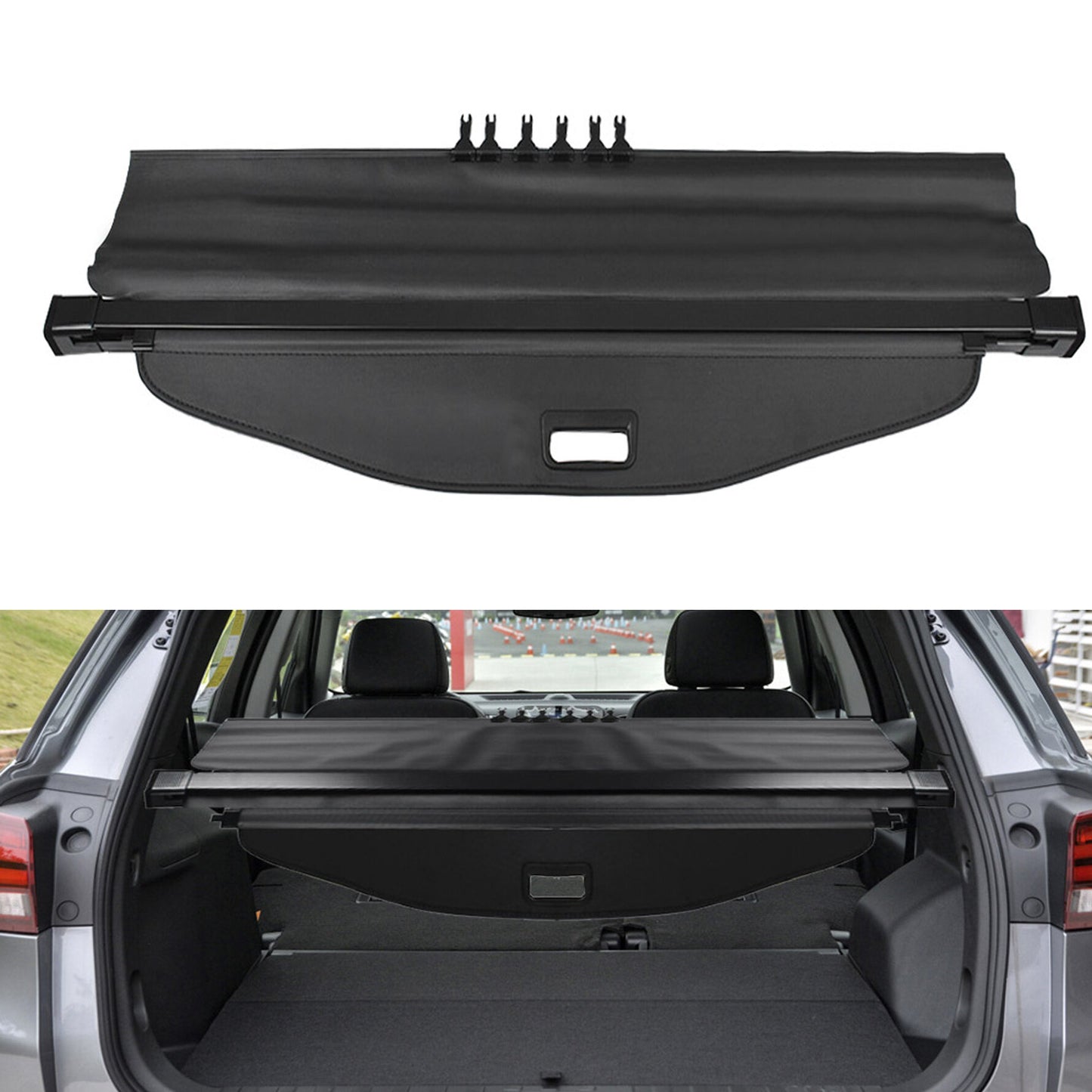 munirater Black Retractable Rear Trunk Cargo Luggage Security Shade Cover Replacement for 2018-2019 Equinox