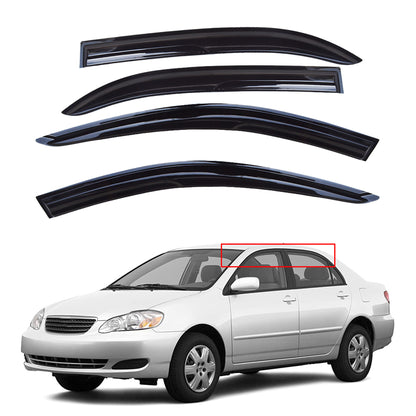 munirater Side Window Visor Vent Rain Guard Deflector Replacement for 2003-2008 Toyota Corolla