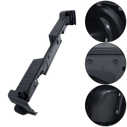 Black Steel Rear Bumper Assembly for Ford F-250 / F-350 Super Duty 2023-2024, with Sensor Holes