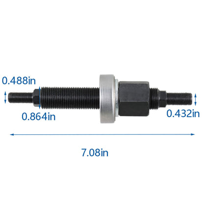 munirater 66515 Harmonic Balancer Installer Tool Puller Tool Replacement for SBC BBC 5/8in-16 & 7/16in-16 Threaded Black Steel