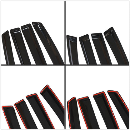 munirater Side Vents Window Visor Rain Guards Wind Deflectors Replacement for 2011-2017 Honda Odyssey