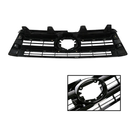 munirater Front Upper Lower Bumper Hood Grille Gloss Black Replacement for 2017-2019 Highlander 4-Door