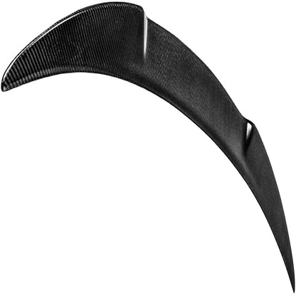 Rear Trunk Spoiler Black Carbon Fiber Replacement for 2017 2018 2019 2020 2021 2022 Alfa Romeo Giulia Sedan 4-Door