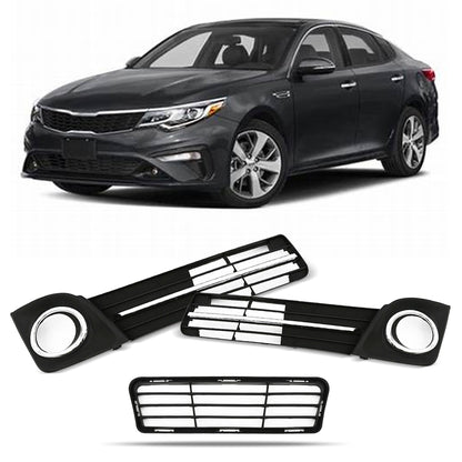 munirater Front Bumper Fog Light Cover Grilles Replacement for 2012-2014 Toyota Camry SE Fog Lamp Cover Bezel Set (3-Pack)