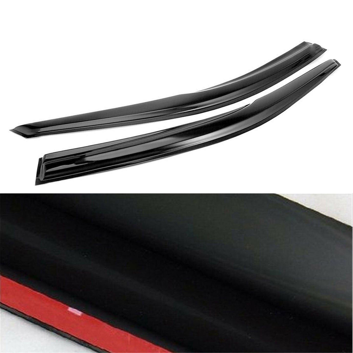 munirater Window Vent Visor Rain Guard Shade Replacement for 2008-2012 Honda Accord 4Door Sedan