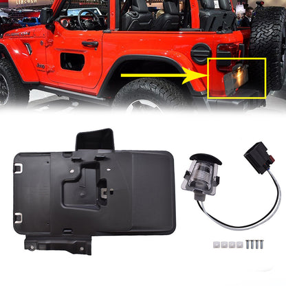 munirater Rear License Plate Mounting Holder Bracket Replacement for 2007-2017 Wrangler JK