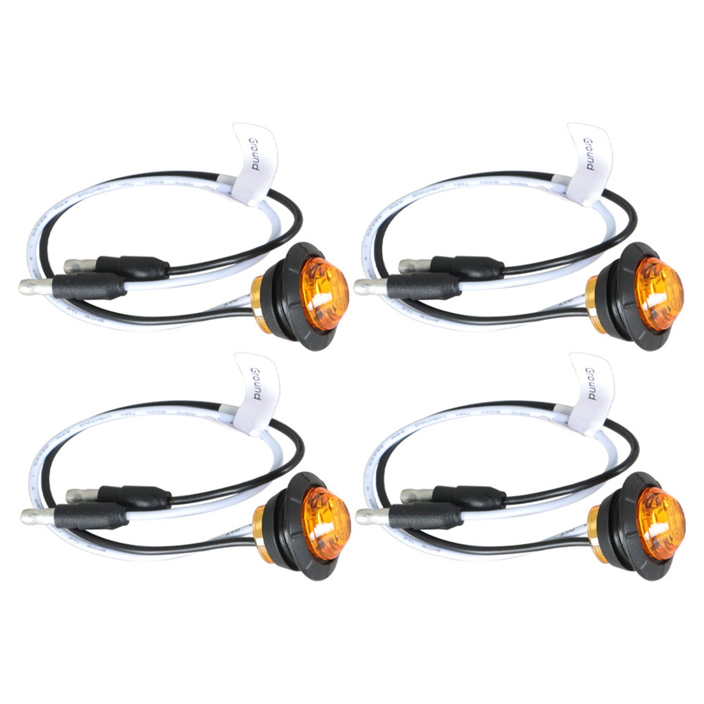 munirater UTV ATV Turn Signal Kit Universal Turn Signal Assemblies with Amber Lights & Horn & Toggle Switch