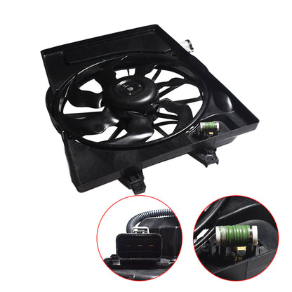 munirater Radiator Condenser Cooling Fan Assembly Replacement for 2017-2018 Elantra Sedan