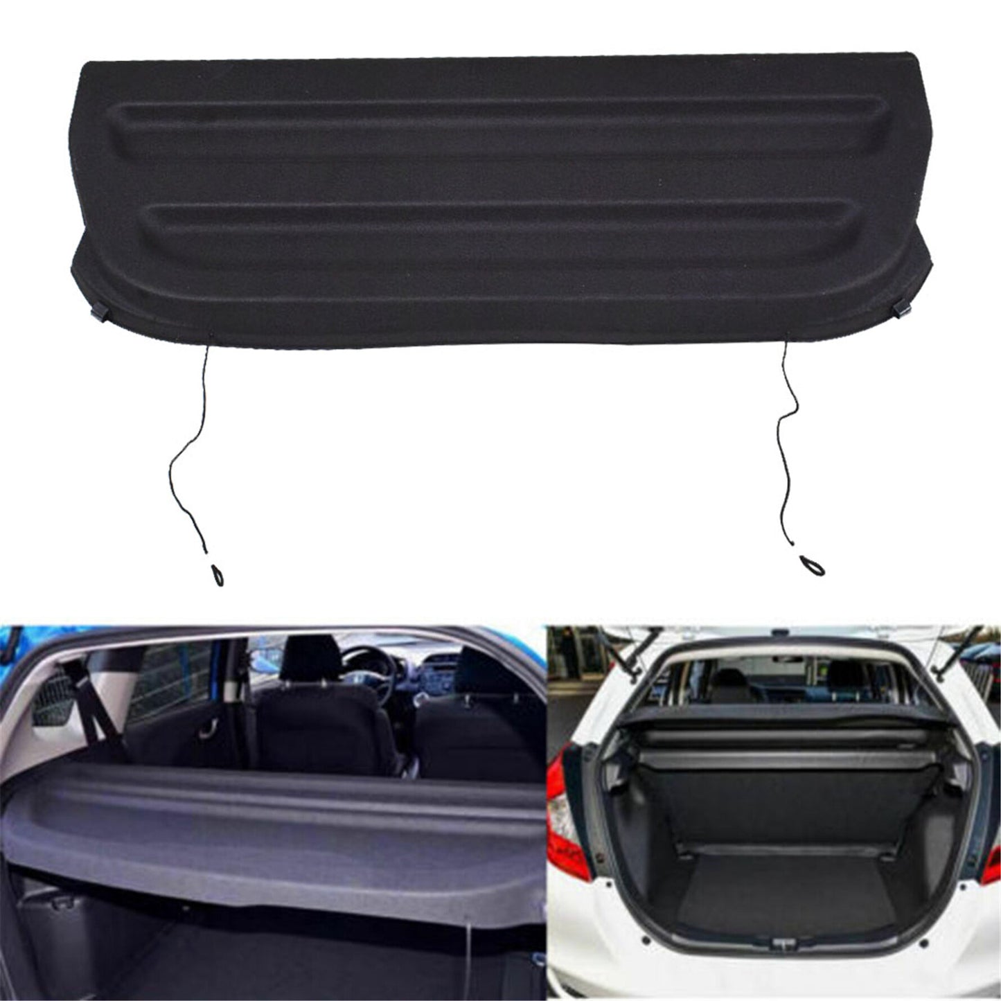 munirater Non Retractable Rear Trunk Cargo Luggage Shade Cover Replacement for 2015-2019 Honda fit