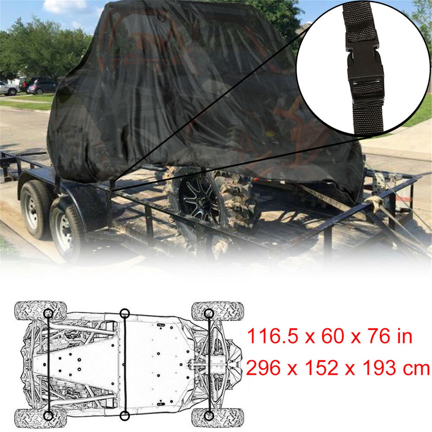 munirater UTV Cover Utility Vehicle Cover SxS Replacement for Polaris Ranger XP 1000 900 800 Premium