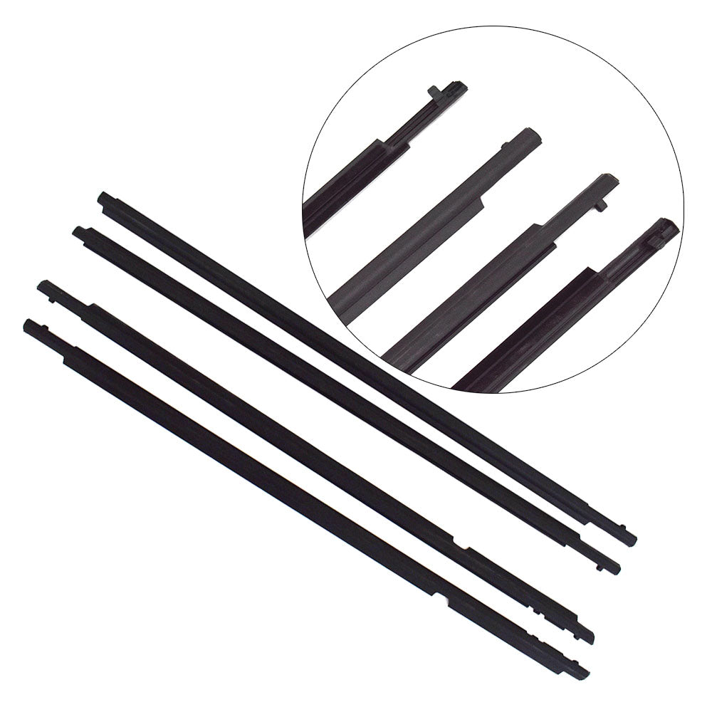 Rubber Window Weatherstrip Kit for 2009-2012 Toyota Corolla, 4-Piece