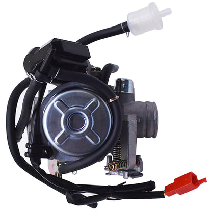 munirater 24mm Motorcycle Carburetor With Electric Choke Replacement for GY6 150cc Mopeds Scooters ATVs