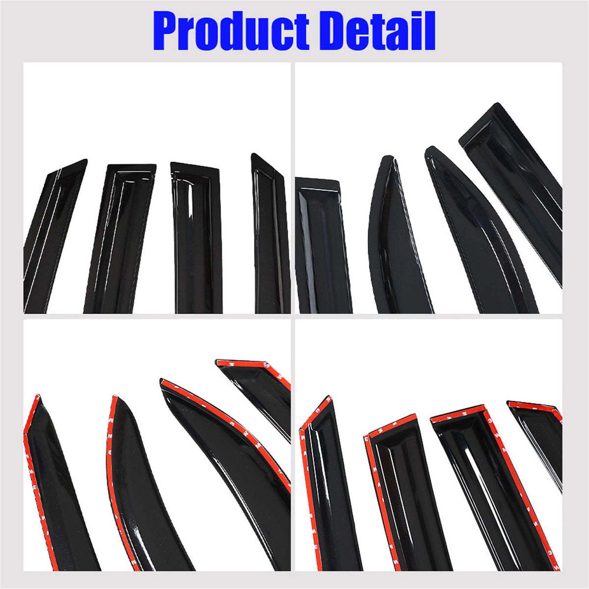 munirater Side Window Visor Vent Rain Guard Deflector Replacement for 1997-2001 Toyota Camry Sedan