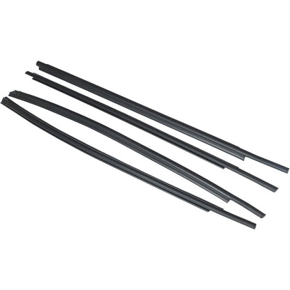 Window Weatherstrip Kit for 2007-2018 Toyota Tundra CrewMax, 4-Piece