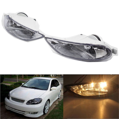 munirater Bumper Fog Lights Clear Lens Front Lamps FOR 2005-2008 Toyota Corolla