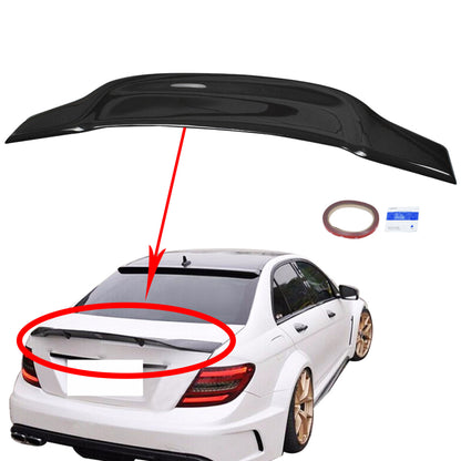 munirater Carbon Fiber Trunk Spoiler Replacement for 2010-2016 W212 E300 E350 E550 E63 Amg Sedan Rt Style