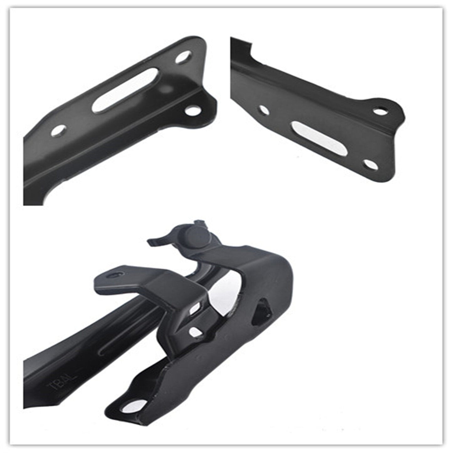 munirater 2PCS Hood Hinge Set Black Steel Replacement for 2016-2021 Honda Civic 60120TBAA00ZZ 60170TBAA00ZZ HO1236143 HO1236144