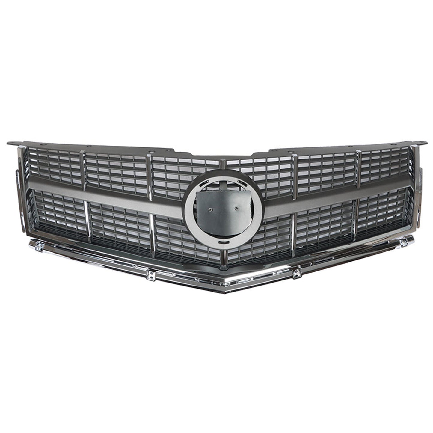 munirater Front Bumper Upper Grilles Chrome Mesh Trim Replacement for 2010-2012 SRX